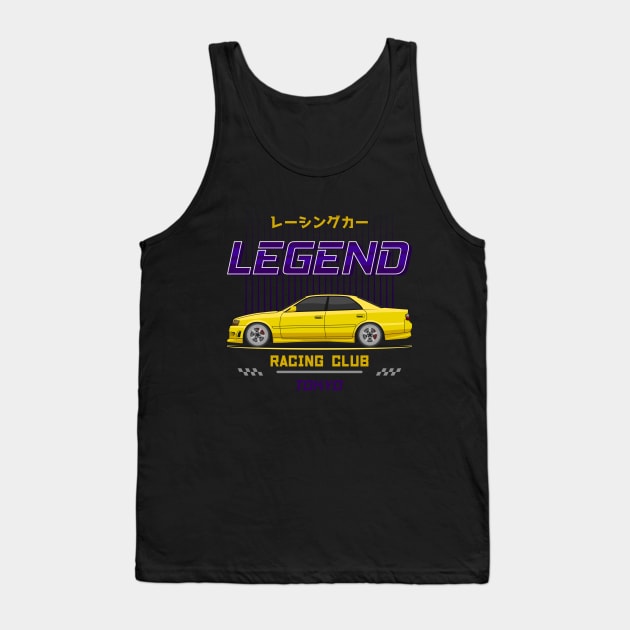 Tuner Yellow Chaser JDM Tank Top by GoldenTuners